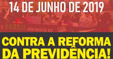 Regional do Sintep convoca população para manifestações e Greve Geral nesta sexta-feira (14) Regional do Sintep convoca população para manifestações e Greve Geral nesta sexta-feira (14)