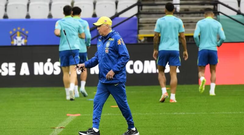 Contra o Paraguai: Ancelotti coloca Martinelli na vaga de Gerson e arma Brasil com quatro atacantes