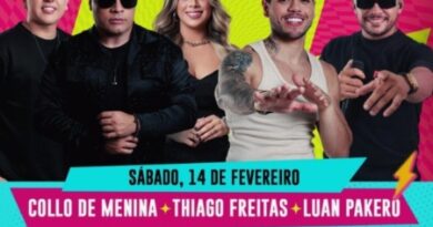 3ª noite de Carnaval terá Collo de Menina, Thiago Freitas, Luan Pakero, Virgens e abertura das praças temáticas 3ª noite de Carnaval terá Collo de Menina, Thiago Freitas, Luan Pakero, Virgens e abertura das praças temáticas