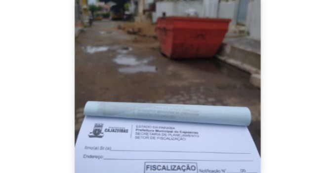 Secretaria de Planejamento reforça fiscalização de entulhos em vias públicas de Cajazeiras Secretaria de Planejamento reforça fiscalização de entulhos em vias públicas de Cajazeiras