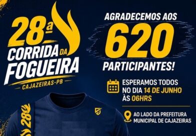 Promovida pela Prefeitura de Cajazeiras, Corrida da Fogueira bate recorde de inscrições Promovida pela Prefeitura de Cajazeiras, Corrida da Fogueira bate recorde de inscrições