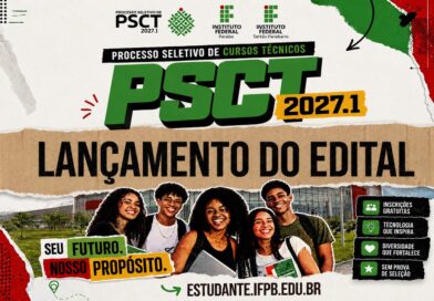 IFPB e IF Sertão-PB lançam edital do PSCT 2027 com mais de 4 mil vagas em cursos técnicos gratuitos